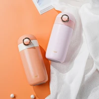 portable cute thermos bottle for girl 304 stainless steel insulated cup leak proof water bottle kids travel vacuum flask gift