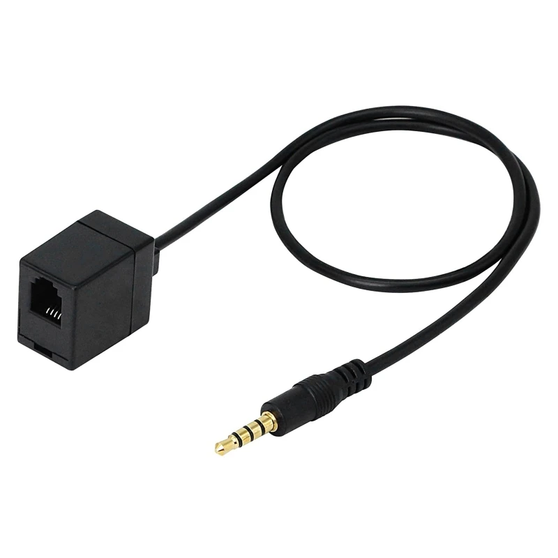 

Extension Cable Adapter 3.5mm TRRS Male Jack to RJ9 4P4C Female Converter Wire for Telephone Converter Accessories