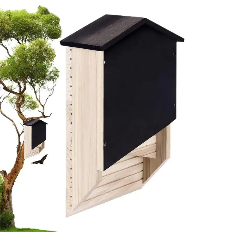 

Деревянный домик для летучих мышей, деревянный домик для летучих мышей, многоразовый домик для летучих мышей, деревянный декор для улицы, спящего режима