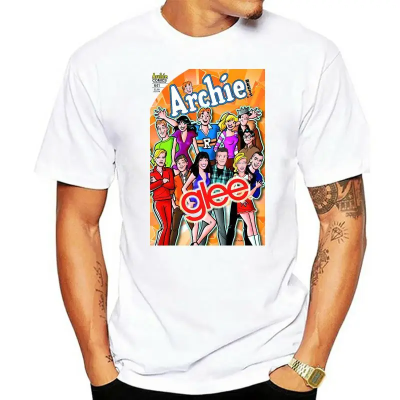 Мужская футболка с обложкой книг Meets Glee Cast новая комиксами Archie размер S-2Xl