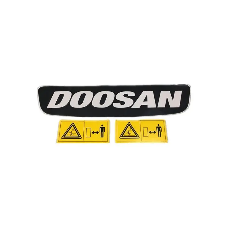 Запчасти для экскаватора S0001 Daewoo Doosan DX55 60 75 88-9C наклейка со значком задней