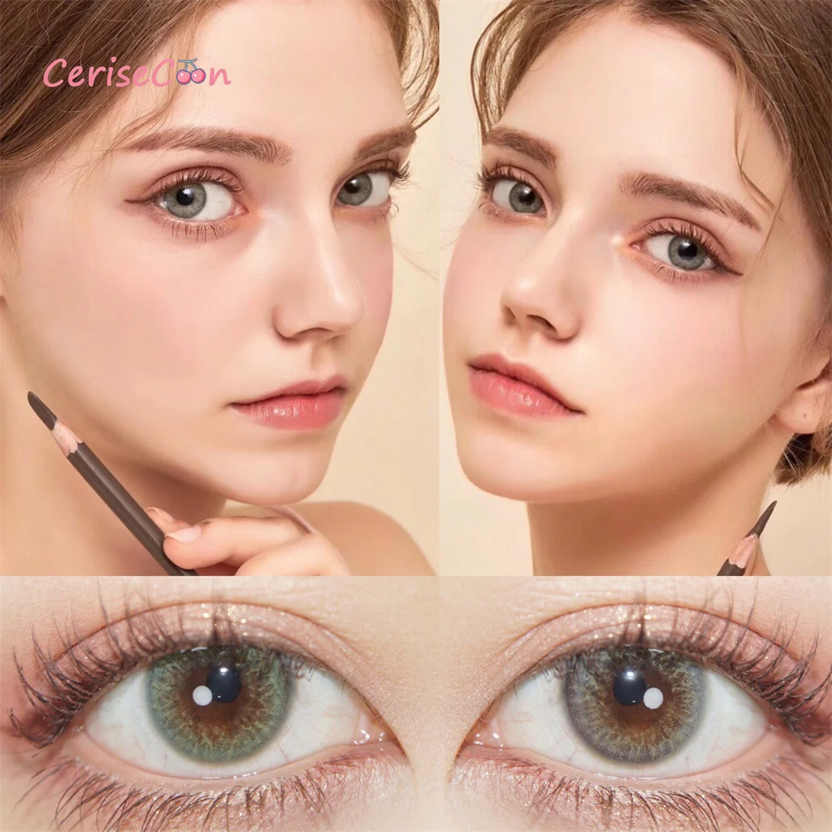 

Контактные линзы iris gray для глаз, натуральные контактные линзы для коррекции зрения при близорукости, диоптрии, сумасшедшие маленькие и большие, цветные