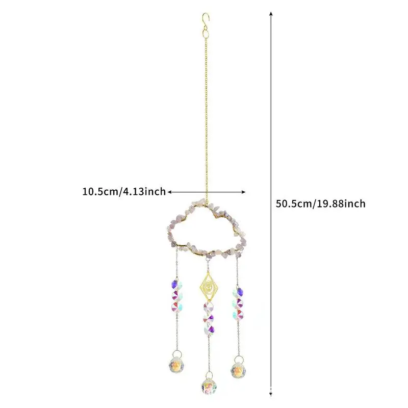 ity tęczowe okna łapacze słońca tęczowy pryzmat łapacz unikalny kształt chmury ekspres do domu wesele wystrój ogrodu