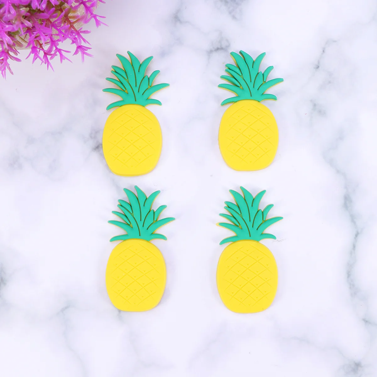 

10pcs Fruit Refrigerator Magnet Sticker Office Magnet Fruit Fridge Magnet (Pineapple)