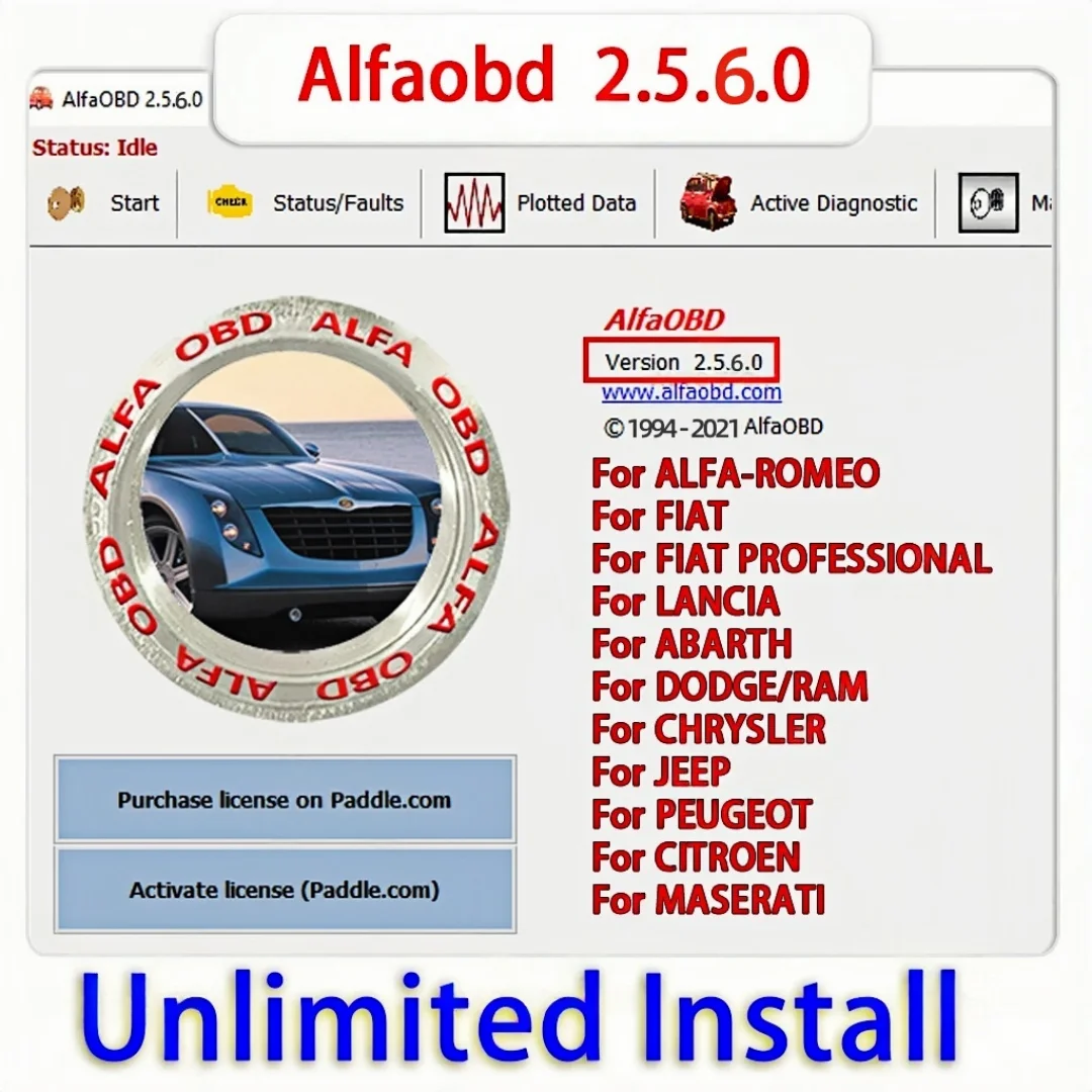 

Последняя версия AlfaOBD v 2.5.6.0 для Windows, полная лицензия - Диагностика Alfa, Fiat, Lancia, Abarth, Dodge, RAM, Chrysler, Jeep, Peugeot, Citroën