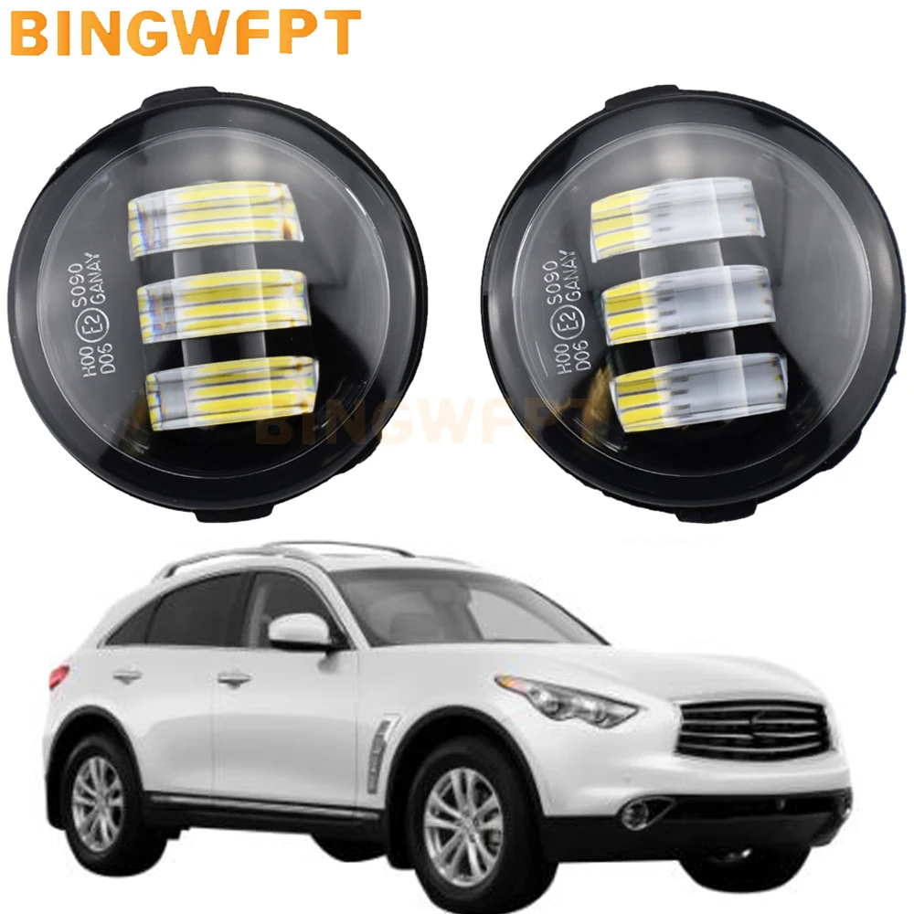 

Car NEW LED Fog Light Daytime Running Fog Lights DRL 12V H11 Fog Lamps Light For Infiniti FX FX35 FX37 FX45 FX50 FX30D 2006-2015