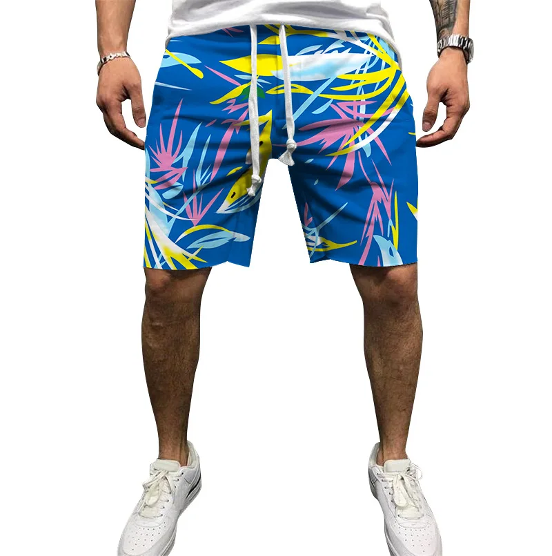 

2022 European And American Spring And Summer New Men's Flower Pants Beach Vacation Casual Shorts men casual shorts
