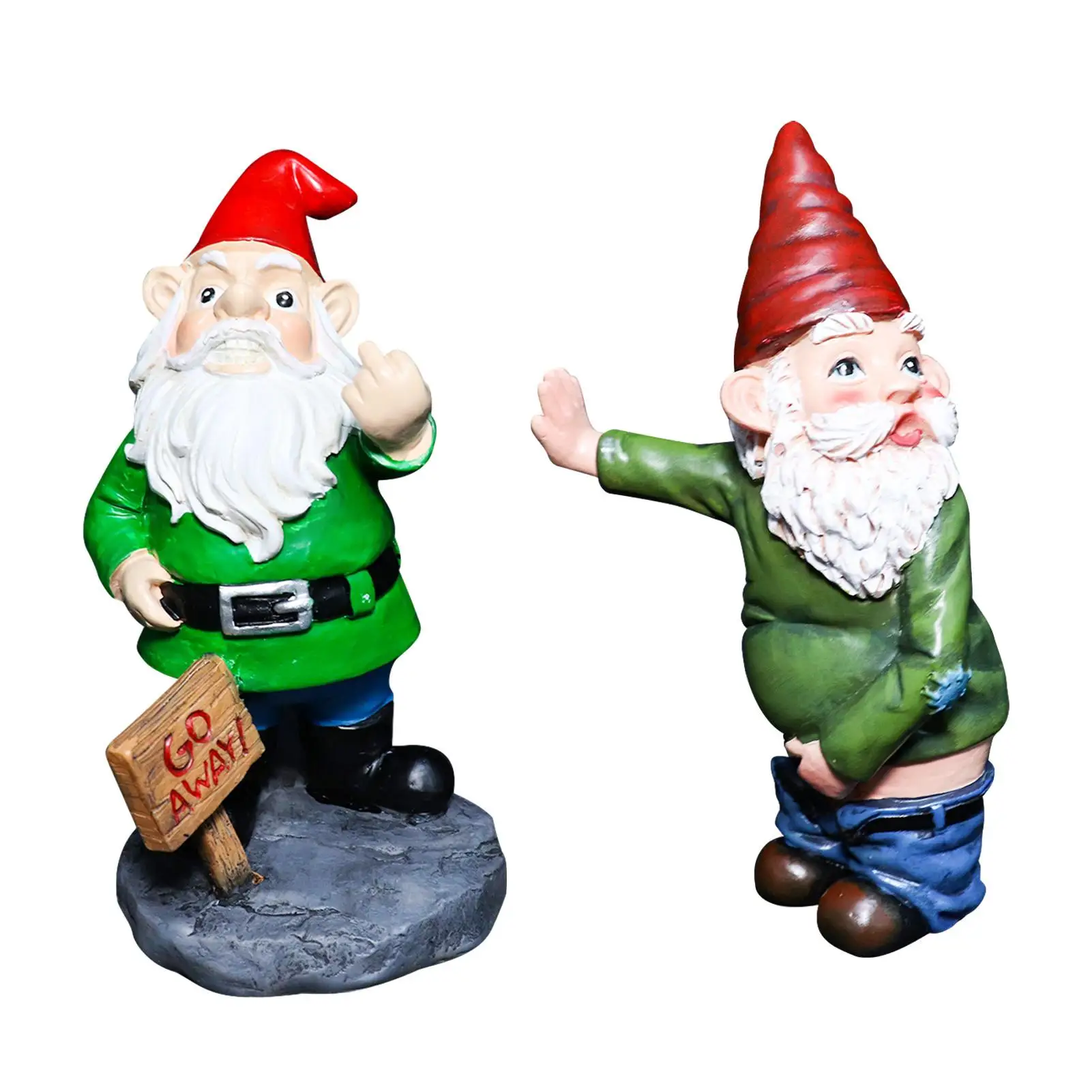 

Garden Gnome Statue Lawn Figurine for Backyard Yard