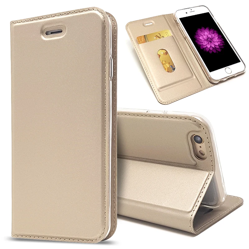

Anti-Fingerprint Flip Leather Wallet Protect Case For iPhone 13 11 12 Pro Max 13 12 Mini X Xr Xs Max 8 7 6s 6 Plus Non-Slip Case
