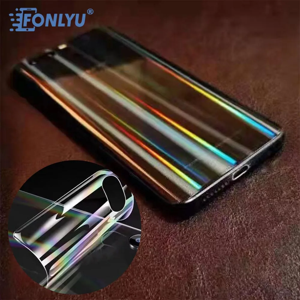 FONLYU Hydrogel Film Aurora Back Film Rear Skin Smartphone Rainbow Protective Film For Hydrolic Cutting Machine DIY Plotter