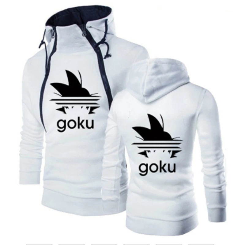 Spring Autumn 2022 Men's Anime Z Goku Casual Sweatshirt Fashion Double strand comfortable Sportswear Sweatshirt Long Sleeve Hood