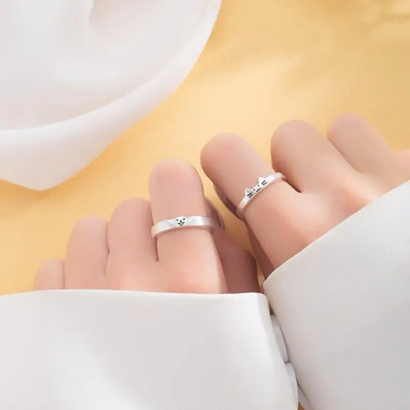 57QA Модные кольца для пар аксессуар привлекательные альтернативные стильные