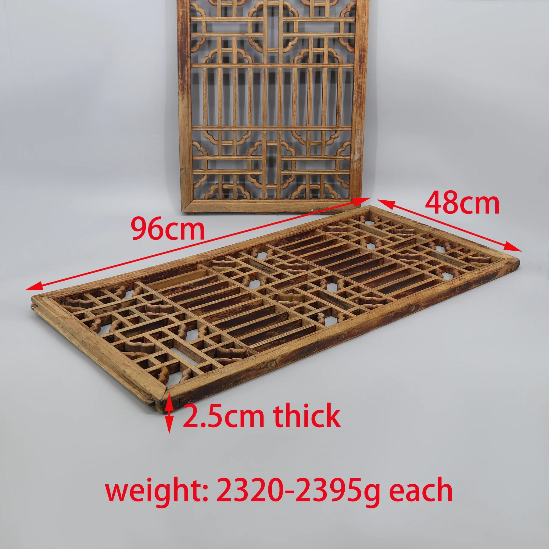Старые оконные панели пара деревянных ремней украшение для дома настенная