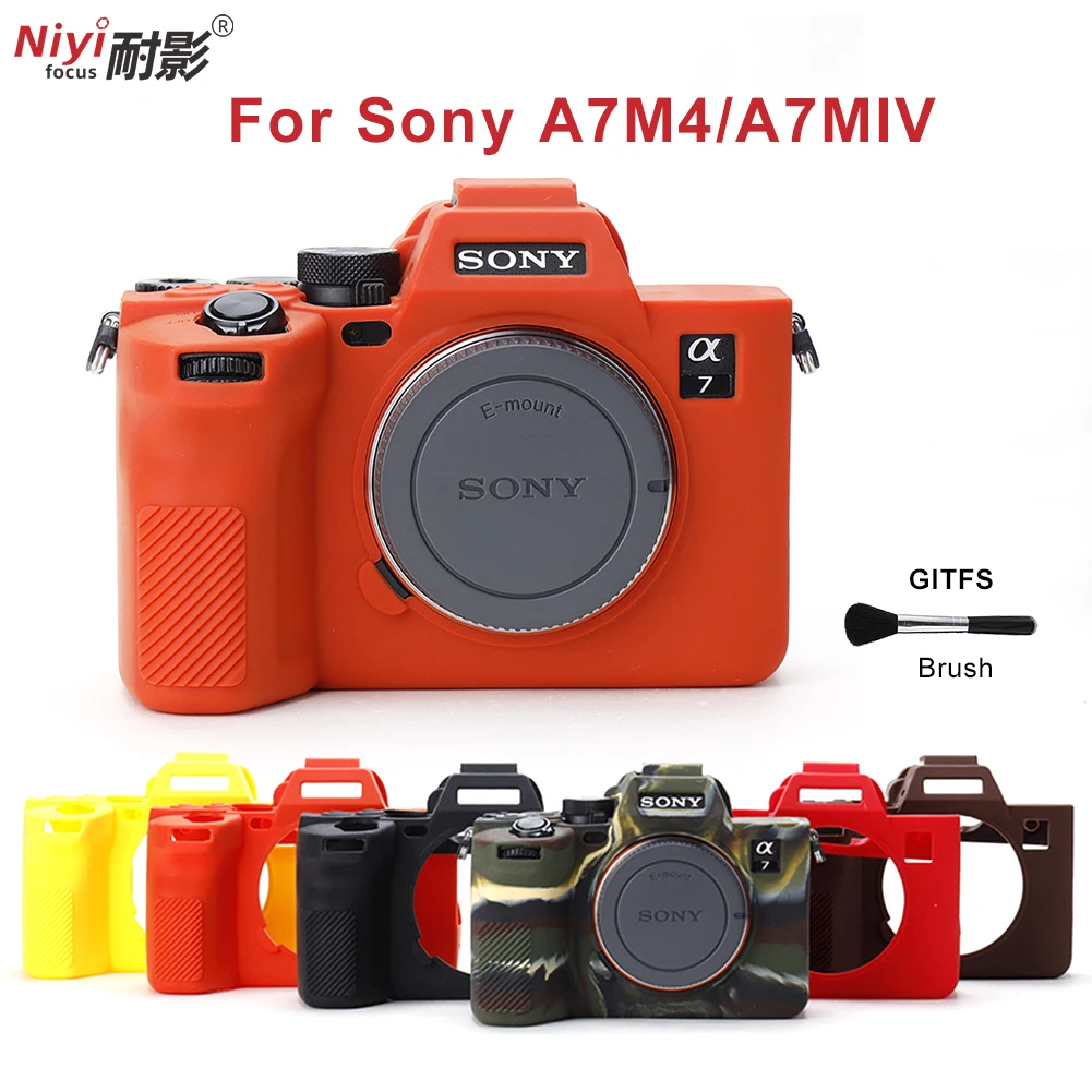Силиконовый чехол для Sony A7M4/A7MIV защитный корпуса камеры A7MIV/A7M4 резиновые защитные