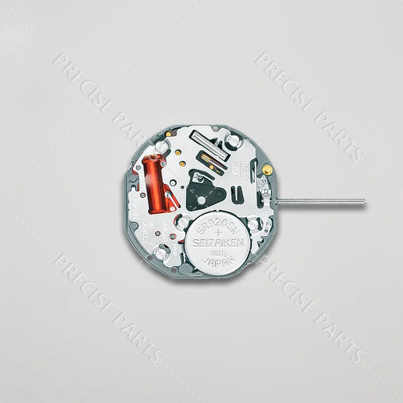 Японский механизм часового модуля VH64A Сканирование движения Второй и составной