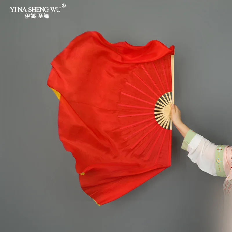 1 пара (1 л + р) профессиональных фанатов из натурального шелка реквизит китайского