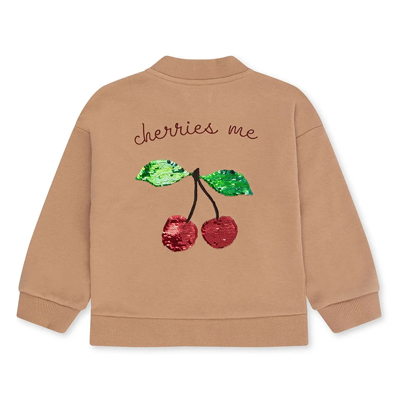 Осенне-зимнее пальто из овечьей шерсти с блестками для девочек и мальчиков