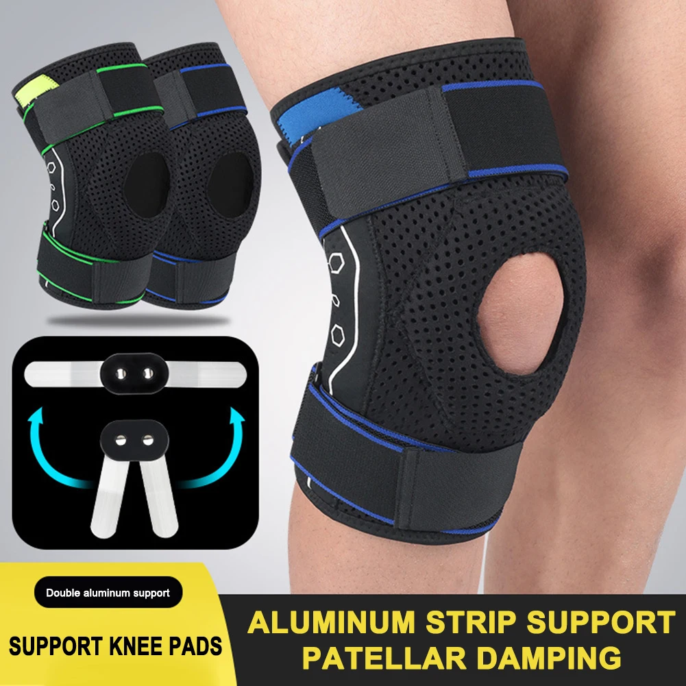 

Anti Slip Compression Fitness Running Cycling Side Patella Stabilizers Guard Knee Support Braces Breathable Elastic Sport