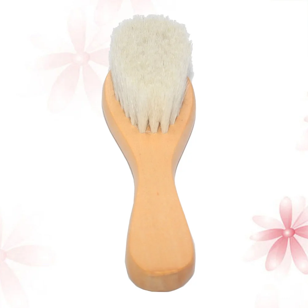 

Shower Wool Brush Baby Brushes Hair Toddler Hairbrush Bamboo Infant Soft