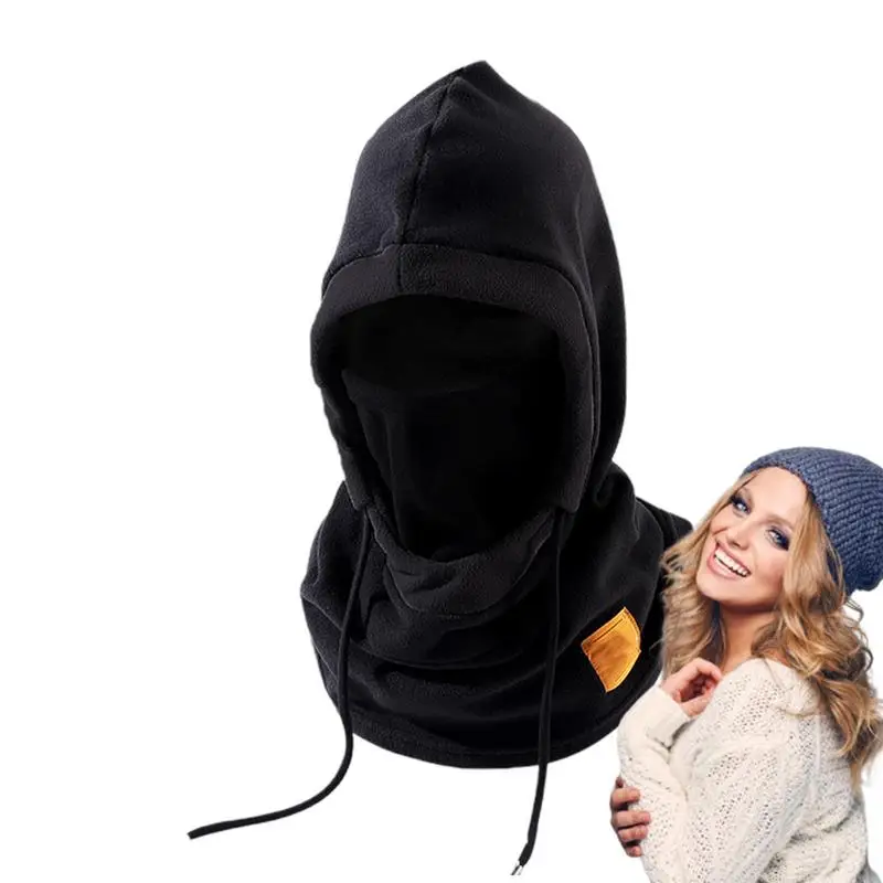 

Full Face Cover Hood Fleece Cycling Facial Cover Windproof Warm Ski Facial Cover Hood Cold Weather Scarf For Mountain Climbing