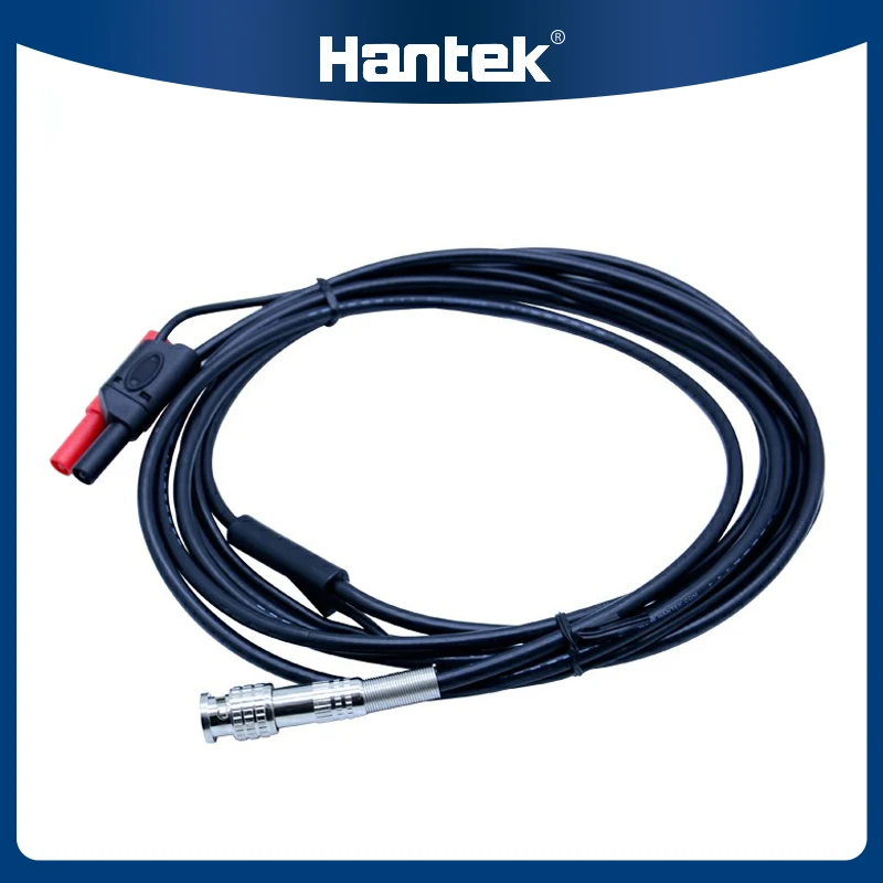 Фото Кабель для автоматических тестов Hantek, осциллографические щупы HT30A, BNC на двойной штекер типа «банан», универсальные автомобильные измерительные щупы, длина 3 м №2