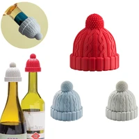 creative reusable silicone hat wine stoppers champagne beer bottle leak proof sealer cork cap plug kitchen bar accessories