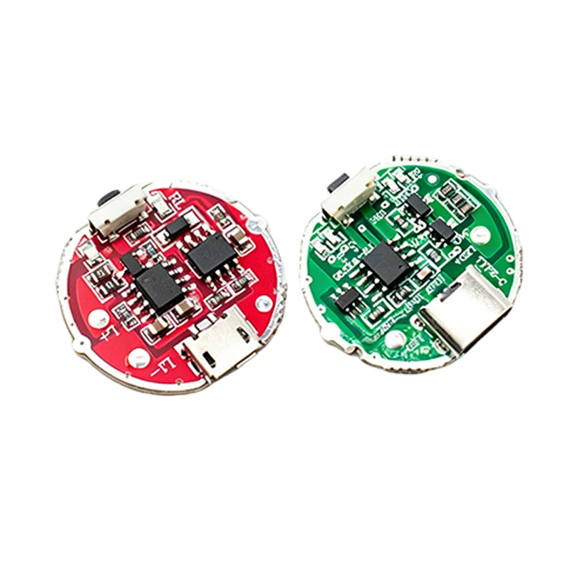 Фото Плата управления для мощного фонаря Micro USB / USB Type-C с боковым нажатием, трехскоростной регулировкой, 10 Вт №2
