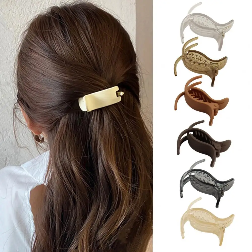 

Sturdy Lady Hair Clip Cross Headwear Hair Styling Lady Hair Clip Anti-break Hair Gripper Hair Accessories