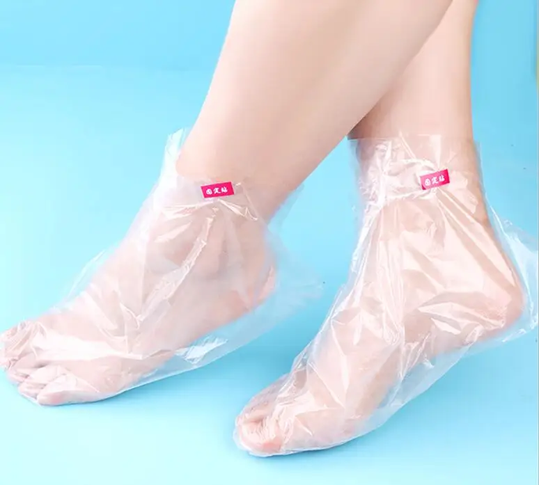 100 шт. прозрачных одноразовых накладок на ноги для детокс-сеансов в спа, педикюра, предотвращение инфекций, уход за пересушенной кожей, массаж, очищение.