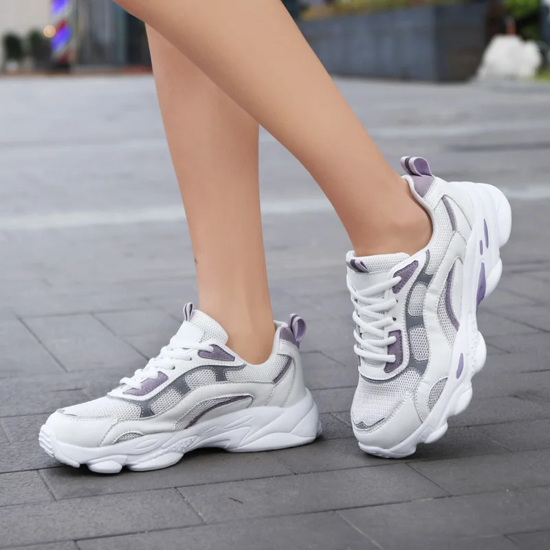 

Summer Women Mesh Sport Sneakers Korean Students Casual SkateBoardding Run Shoes Big Size 41