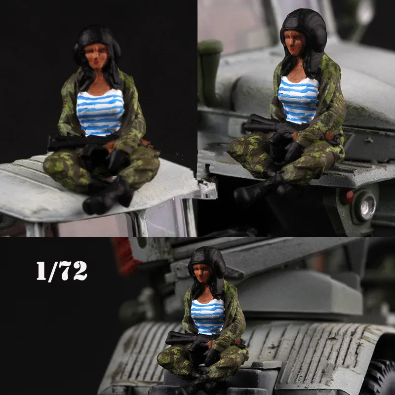 

1:72 Scale Model 1Pcs Modern Russian Armored Female Soldier Action Figure Toys Scene Accessory Display Collection Dolls Gifts