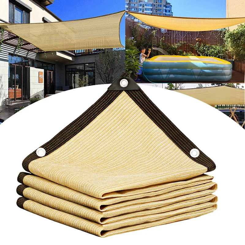 Бежевый солнцезащитный козырек 2 м/3 м/4 м Накидная перфорированная