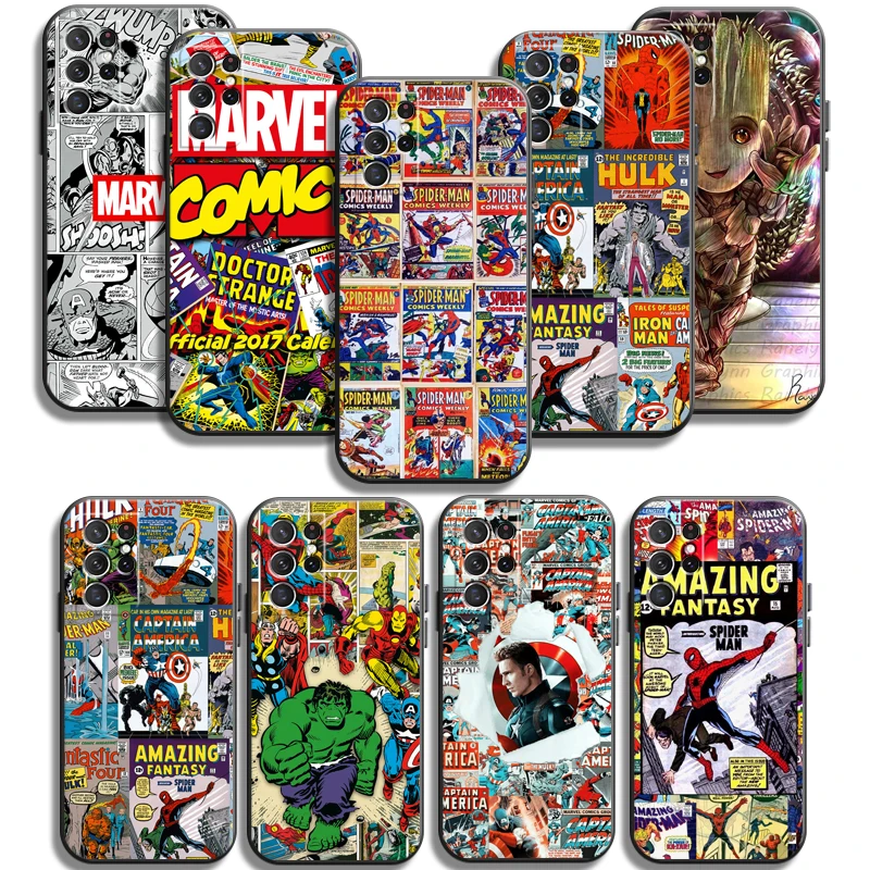 

Avengers Marvel Phone Cases For Samsung Galaxy S20 FE S20 Lite S8 Plus S9 Plus S10 S10E S10 Lite M11 M12 Funda Carcasa Coque