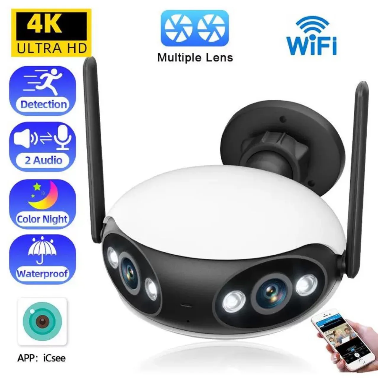 IP-камера панорамная с углом обзора 180 градусов