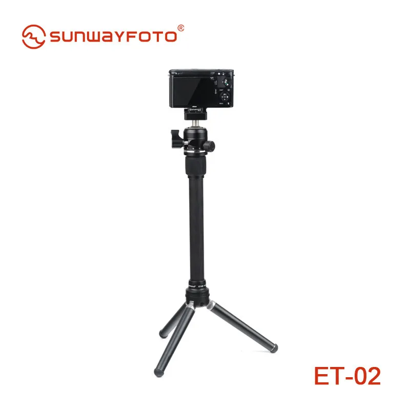 Фото SUNWAYFOTO ET-02 удлинительная трубка для штатива 24 мм из углеродного волокна для штатива с винтом 1/4 -3/8 для аксессуаров цифровой зеркальной камеры №5