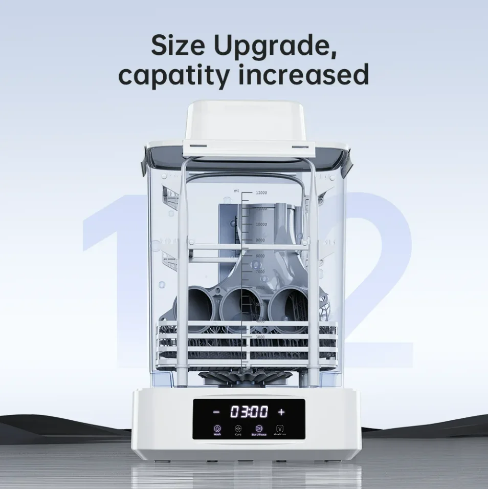 Фото ANYCUBIC Wash&Cure 3 Plus: Установка для очистки и отверждения 2-в-1 с большим объемом для 3D-принтеров LCD SLA, совместимая с Photon M5s X 6ks №2