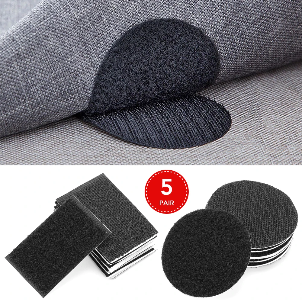 

5pairs Universal Car Floor Mat Fastener Tape nylon sticker for Sofa rug retainer
