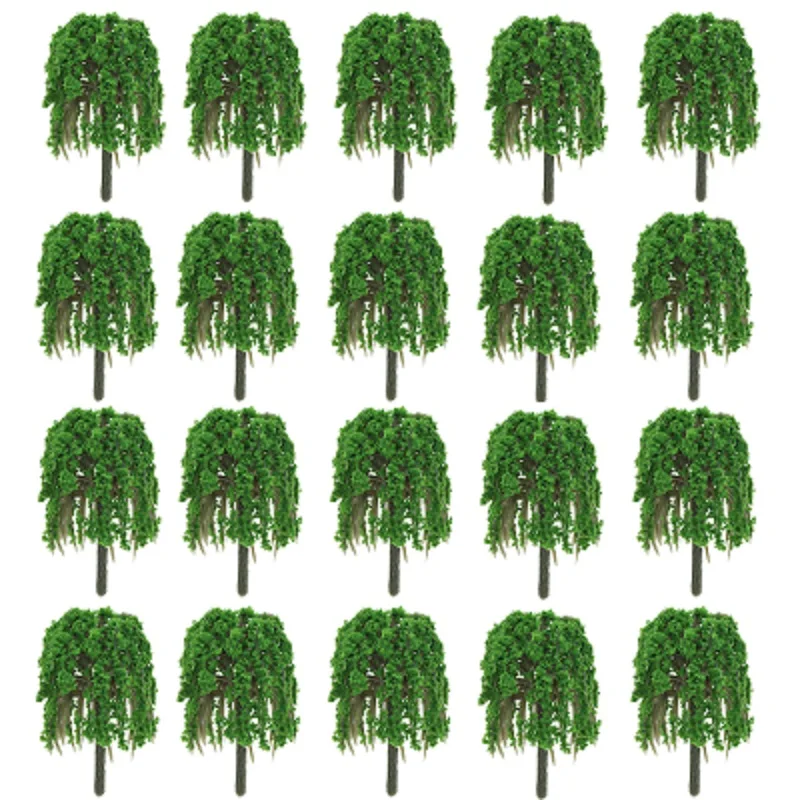 

Искусственные деревья из пластика, зеленые, 20 шт.