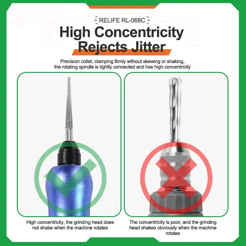 RELIFE RL-068 Электрическая Регулируемая Шлифовальная Ручка Инструмент Для Ремонта