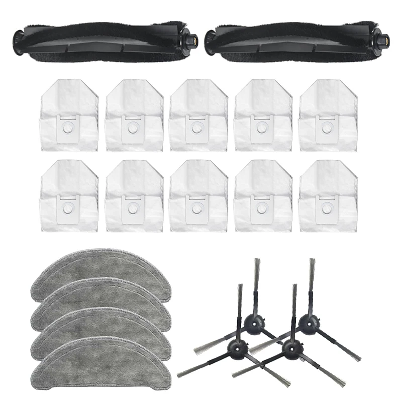 

For ROIDMI EVE Plus Vacuum Cleaner Main Brush Mop Cloth Side Brush Dust Bag Replacement Accessories Parts