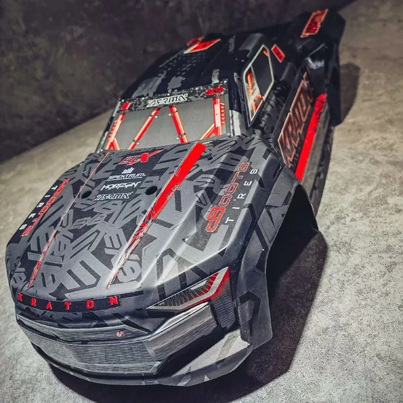 Фото Пластиковый симулированный корпус автомобиля с окрашенным кузовом для радиоуправляемых моделей ARRMA 1/8 KRATON 6S EXB V1 V2 V3 V4 V5 BLX Monster Truck RC Buggy №3