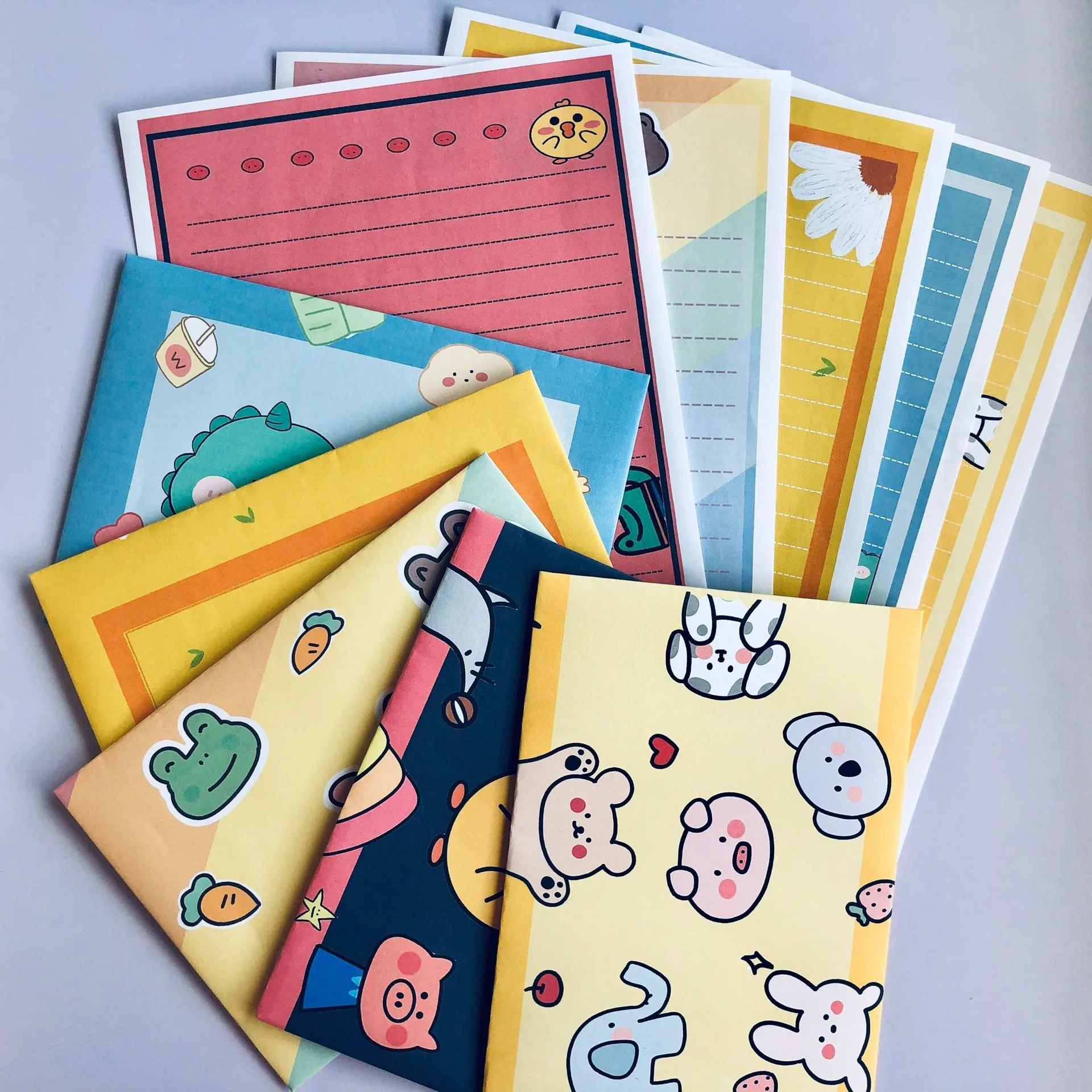 

Cute envelope simplefresh expression stationery stationery postcard storage 10 envelopes 10 stationery 5 styles 2 color covers