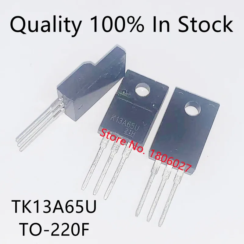 10PCS/LOT    K13A65U  TK13A65U  TO-220F  650V 13A   N-channel field effect transistor