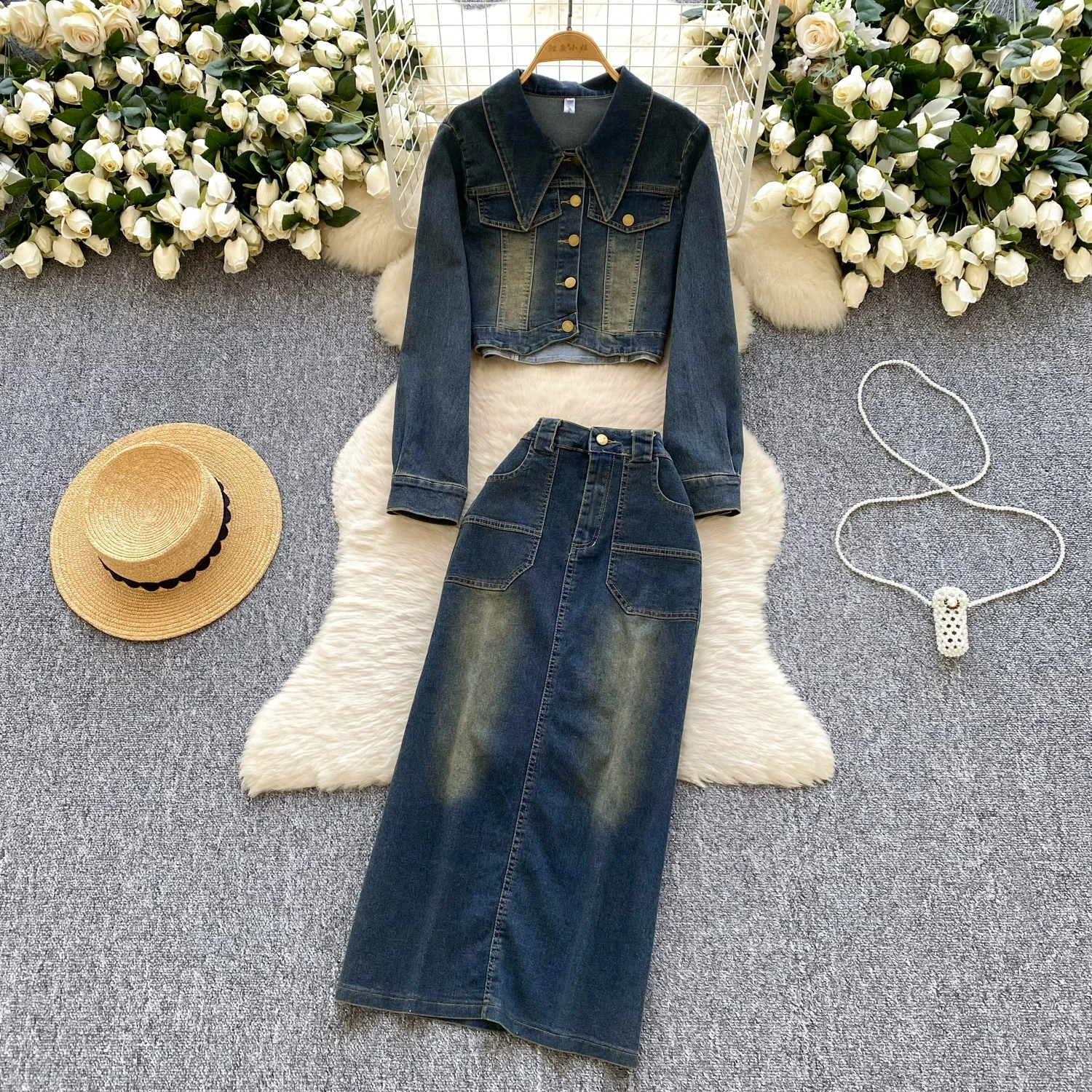 Женские джинсовые комплекты Amolapha