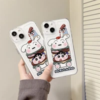 cute cartoon hamburger boy phone case cover for iphone 11 12 13 pro x xr xs max shockproof case for iphone 13 cases
