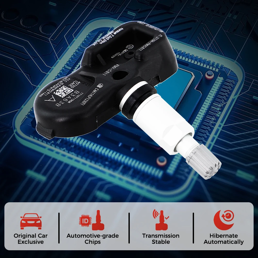 Фото Датчик давления в шинах PMV-C811 для Infiniti EX35 FX37 FX50 M56 Q40 QX70 NISSAN 370Z LEAF TPMS 315 МГц 40700-1LA0E 40700-1LA0C №4