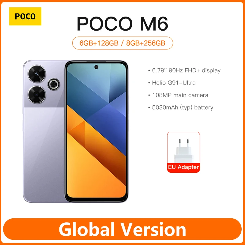 Смартфон Poco M6 6/128ГБ global