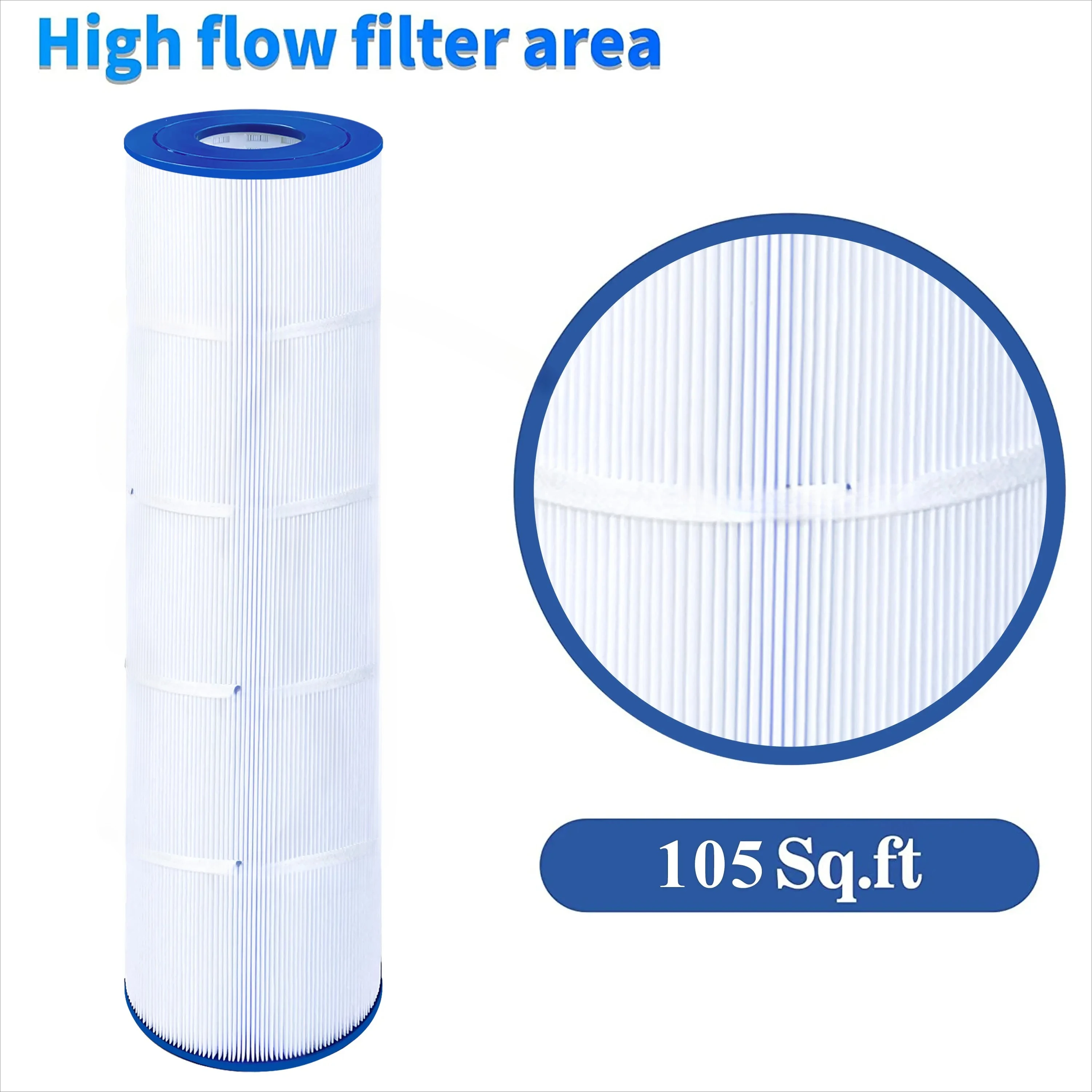 Фильтр для бассейна, совместимый с Unicel C-7471, CCP420, PCC105-PAK4, R173576, Clean and Clear Plus 420, 4 шт. (art.: 3920d84aaab4b) - 3920d84aaab4b