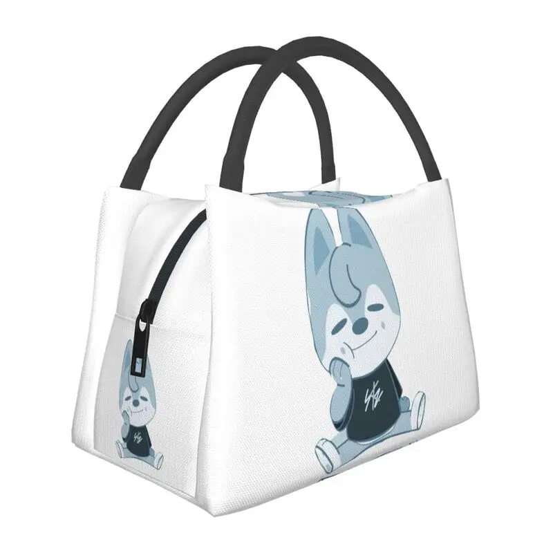 

Изолированные сумки для обеда Skzoo ated с героями мультфильмов аниме, для улицы, для пикника, волк Чан, портативный охладитель, термальная короб...