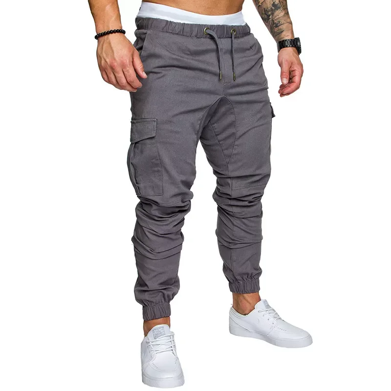 

2023NEW Men Pants Fashion Big Pocket Hip Hop Harem Pants Quality Outwear Sweatpants Soft Mens Joggers Men's Trousers pantalo